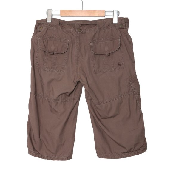 COPY - Costa Blanca Cargo Bermuda Shorts Low Rise Y2K Brown Casual Zipper Fly T… - Picture 2 of 4